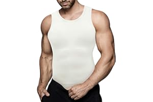 CHUMIAN Débardeur de Compression Homme Débardeur Gainant Homme Maillot de Corps Gaine Ventre Plat Gainant Minceur sous-vêtements sans Couture