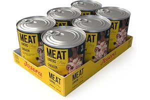 JOSERA Meat Lovers Pure Chicken (6 x 800 g) | Adult | Premium Nassfutter für ausgewachsene Hunde | extra viel Hühnerfleisch (68%) | Monoprotein | getreidefrei | Hundefutter nass | 6er Pack