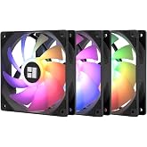 Thermalright TR TL-C12C-S X3 CPU Fan, 3 Pack, 120mm Case Fan, 5V ARGB Light Effect, 3-Pin LED Interface, Damping, 4-Pin PWM P