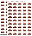 Supertogether Pack of 90 , 31x20mm , Wales Flag Stickers Welsh Dragon Self-Adhesive Labels