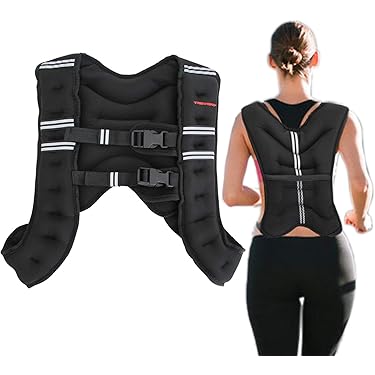 APEXUP 6,8 kg verzwaard vest voor heren met reflecterende