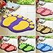 HuntGold 1X Big Feet Printing Bathroom Absorbent Mats Door Mat Floor Rug 60*40cm(green)