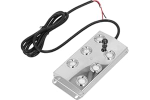 Yanmis Ultraschall-Nebelmaschine, 6 Köpfe, Wassernebler, Ultraschall-Nebelmaschine, 4,5 L/h, Teichbrunnen-Nebelmaschine, 1,5 M Kabel für Landschaftsgarten