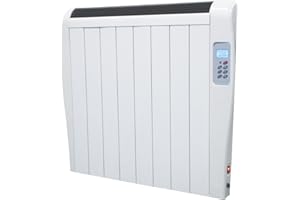 CHEMIN'ARTE Chemin 'Arte 144 Radiador inercia cerámica, 1000 W, color blanco, 58 x 5 x 69 cm)