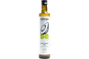 Omega Pressery Light Avocado Oil for Cooking - 500ml | Neutral Flavour, High Smoke Point 270°C | 100% Pure Natural Cooking Oil | Perfect for Frying, Roasting & Salads