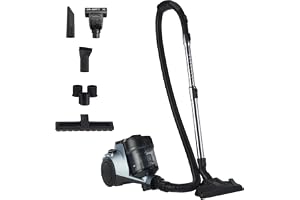 Midea Vacuum Cleaner 1800W Bagless Canister 2L Dust Capacity With HEPA Filter, Easy Emptying, 200W Suction power, Washable Filter For Pet Hair, Carpet, Tile, Hard Floor, Blue - MC08MEBU