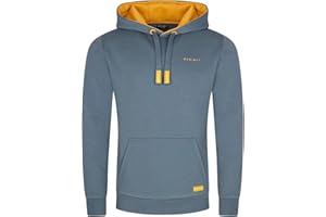 DENIMFY Herren Kapuzenpullover DFBenno Hoodie Sweatshirt Pullover Kapuze Kängurutaschen Langarm Regular Fit Baumwolle Grau Blau Navy Schwarz Grün S M L XL XXL 3XL 4XL 5XL