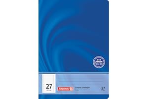 Brunnen 104442702 School Notebook A4, 32 Pages, Blank with Lined Sheets, line Style 27