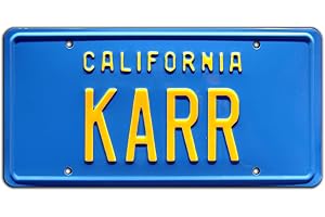 Celebrity Machines Knight Rider | KARR | Metal Stamped License Plate