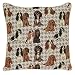 Produktbild Dekoratives Bunt Zierkissenbezüge Kissenbezüg von Signare/ Tapisserie Doppelseitige Kissen Abdeckung Kissenhülle fur Sofa Auto Bett 45x45 cm/ Cavalier King Charles Spaniel CCOV-KGCS