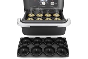 ZauberFry Donut Insert - The Original Compatible with Ninja AF500DE, AF500EU Hot Air Fryer, 8 Donuts, Muffin, Cake, Baking Mould, Accessories