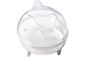 JLOBNYIUN Contenitore Per Bagno Di Sabbia Per Criceti | Bagno Di Cincillà | Golden Bear Bagno Anti-versamento, Staccabile, Campo Visivo Completamente Trasparente Ad Alta Capacità Per Criceto Siriano, Gerbillo