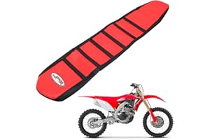 ANXIN Copertura del sedile della bici della sporcizia, copertura del sedile della presa del motociclo impermeabile gomma morbida per GasGas EC 125 200 250 300 450 Pit Bike - rosso