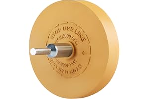 MIDO Professional Abrasive 1 Pack Eraser Wheel Decal Remover Eraser Wheel Rubber Wheel for Drill Adhesive Remover Tool for Cars with Adapter Remove Car Decals Vinyl Tape Remover