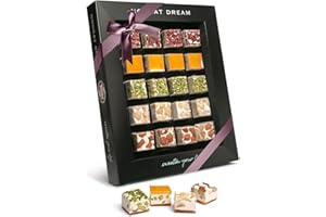 ‎MALATYA PAZARI PALANCI Nougat Dream | Ostern Süßigkeiten Süßigkeiten 300 gr. | Glutenfrei Gesunde Snacks | Nougat Pralinen |Mit Fruchtleder, Pistazien, Mandeln, Haselnüsse | Süßigkeiten Box Ostern Geschenke