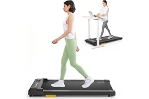 UREVO Tapis Roulant Con SmartAPP, Tapirulan Elettrico Salvaspazio Silenzioso Controllo Remoto o APP, Walking Pad Da sotto Scrivania Doppio Assorbimento Degli Urti Con Modalità MIIT Ufficio & Casa