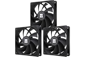 THERMALRIGHT Wentylator procesora TL-C12C X3 120 mm, wentylator obudowy, 4-pinowy, cichy wentylator komputerowy PWM z łożyskiem S-FDB w zestawie, do 1550 obr./min (opakowanie 3 szt.)