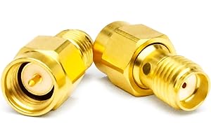 UU TOJOIN TOJOIN 2PCS RF Coaxial Adapter Connettore Adattatore Coassiale RF SMA Femmina a Femmina DC-12GHz 50ohm, Adattatore RF SMA per Cavo RF, Antenna Accoppiatore, Cavo di Estensione, WiFi