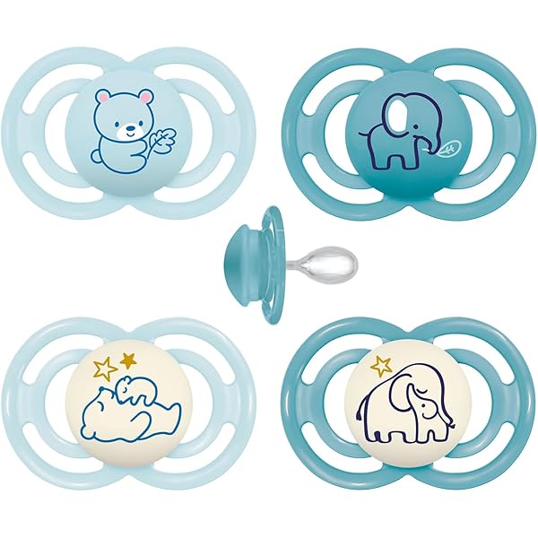 Ciuccio MAM Perfect Night - Set 2 Pezzi, Brillano Al Buio, 0-6 Mesi