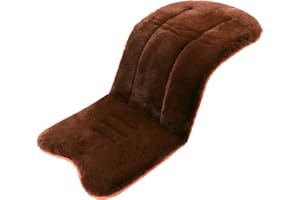LAT LEE AND TOWN Baby Pushchair Seat Liners 78 x 35cm Faux Sheepskin Pram Liner Stroller Cushion Breathable Baby Stroller Seat Pad Liners Universal Soothing Silky Soft Baby Seat Travel in Summer or Winter (Coffee)