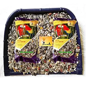 Parrots Wizard, Dry Bird Food Big Parrot Food 31 Types of Seed Mix ( Big Birds)[ 450 Grams]
