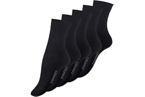 VCA Cotton Prime 10 oder 20 Paar Damen Socken schwarz, COMFORT, Ohne Gummibund, Baumwolle