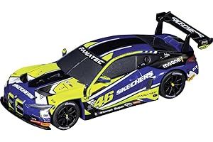 Carrera - 20064246 GO!!! BMW M4 GT3 Valentino Rossi | Maßstab 1:43 Slotcar | Kompatibel mit GO!!!, GO!!! Plus & Battery Operated | Authentisches Design für Kinder & Erwachsene ab 6 Jahren