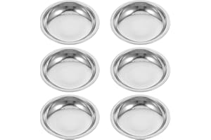 Amosfun Ensemble Élégant De 6 Tasses À Thé En Acier Inoxydable Avec Filtre En Métal Bol Infuseur Soucoupe Passoire Réutilisable Tamis Diffuseur Simple Rangement Du Thé