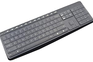 MUBUY-GOL Housse de clavier pour clavier sans fil Logitech MK235 & K375S, compatible avec Logitech MK235 K375S - Transparent