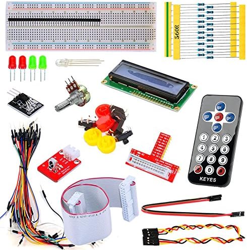 Tolako Basic Starter Kit for Raspberry PI 1/2 GPIO Pinboard 1602LCD Resistor LED Cable