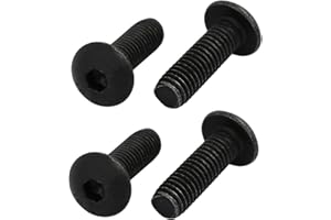 UXCELL sourcing map 4pcs M5x16mm Vis Filetage à Gauche Boulon Pas à Gauche Marche Arrière Classe 10.9