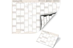 ‎LEBENSKOMPASS XXL Jahresplaner 2026 Posterkalender A1 von Lebenskompass® (84 x 60cm) - Wandkalender in querformat - Kalender Jahreskalender 2026 Terminplaner für die Wand (2026)