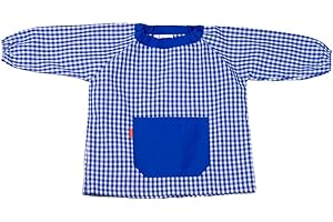 KLOTTZ Grembiule Scolastico Senza Bottoni Bambine e Ragazze