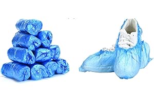 BEAUTYBIGBANG Einmal Überschuhe Schuhüberzieher 100 Stück von eine Packung Überziehschuhe Einweg Schuhüberzug für Boden Teppich Schuhschutz Langlebig Rutschfest