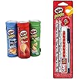 Helix Pringles Pencil Case (Random Colour) & Pringles Student Stationery Set