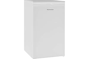 TELEFUNKEN CF-34-101-W Gefrierschrank I 63 L Nutzinhalt I Tiefkühlschrank - Leise & effizient I Energieverbrauch 160 kWh/Jahr I Maße 82,1 x 48 x 51 cm