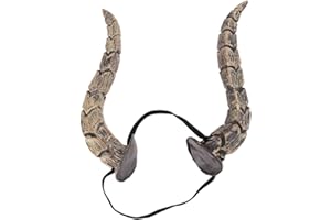 Abaodam Cabra cuerno de simulación de animales, diadema de cuerno de oveja, para Halloween D, para Halloween, festivales, fiestas, cosplay, fiesta