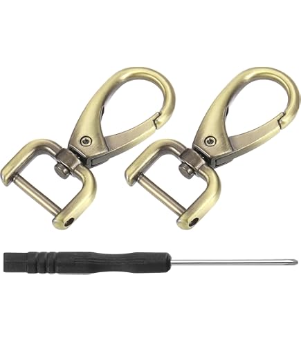 Clips Pour Sac à Main Mousquetons Pivotants Amagogo 19mm Argent
