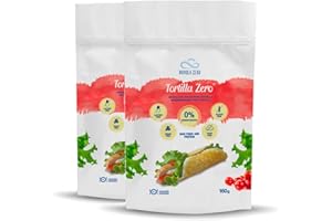 NUVOLAZERO Nuvola Zero - Mélange en Poudre pour Tortilla, 320g x 8 Protéine Tortillas Sans Glucides, Sans Gluten, Sans Lactose, Sans Sucre, Sans Levure, Fabriqué en Italie