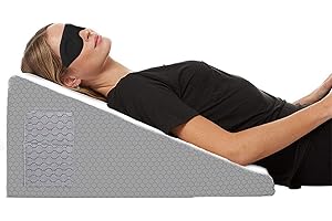 KATLKIU KATKLU Verstellbares Keilkissen 50×50×26cm – Orthopädisches Memory Foam Kissen für Reflux, Schnarchen, Rückenstütze, OP-Erholung & Lesen, mit Gratis 3D Schlafmaske