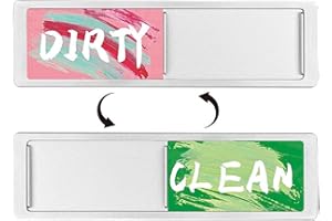 DURDIIY Magnete per Lavastoviglie Pulito e Sporco Magnete per lavastoviglie sporca indicatore di segnaletica sporca Dirty Clean Dishwasher Magnet indicatore per cucina (argento)