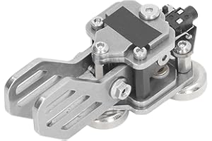 PENRUX Mini-CW-Schlüssel, Automatischer Morsecode, Doppelpaddel-Kurzwellen-Funk-Morse-Telegraphenschlüssel, Automatischer Morsecode-Senderschlüssel aus Edelstahl, Basis mit DREI