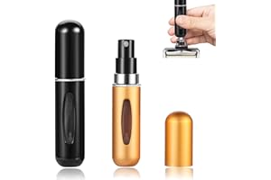 LIAMERHE 5ml Vaporisateur Parfum Vide Rechargeable Mini Portable Voyage Parfum Atomiseur Bouteille Flacons de Parfum pour Homme & Femme