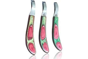 EasyTrimLondon Hoof Knife Equestrians Farriers Tools Hoof Loop Knives Horse Hooves Trimming Tools (Medium)