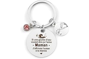 RGHSZ Cadeau Fete Des Meres,Cadeau Maman,Cadeaux Fete Des Mere,Cadeaux Maman,Porte Clé Maman,Cadeau Pour Maman Pas Cher,Cadeau Naissance Maman,Future Maman Cadeau de Noël Halloween Maman Je t'aime