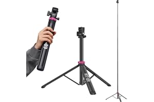 ULANZI MT-89 przenośny regulowany stojak oświetleniowy ze śrubą 1/10.2 cm, szybkie zwalnianie, 208 cm wysuwany statyw aluminiowy, głowica kulowa 360° statyw do telefonu do aparatu wideo światła,