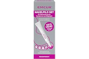 ‎EMCUR Emcur® Nagelpilz-Set Nagelpilz-Serum | mit Behandlungsplan | mit 10 Nagelfeilen | Zehennägel Fingernägel | als Tube mit Applikator | 10ml