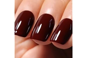 Ozzeal Smalto Semipermanente Unghie Rosso, 15ML Rosso Marrone Scuro Smalti Semipermanenti Per Unghie Manicure D'avviamento All'arte Smalto Gel Unghie UV Soak Off Led UV Gel Nail Polish