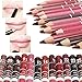 JaneDream 12 Colors Chic Women Fine Lip Liner Pencils Lipliner Waterproof Set 