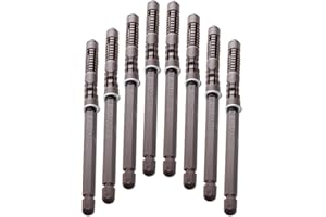 FOULROG Floating Shelf Brackets -8 Pack Heavy Duty Wood Invisible Shelf Brackets with Screws,DIY Adjustable Hardware Blind Supports Shelves 120LBS Ø10 x 100mm(8 Pack)